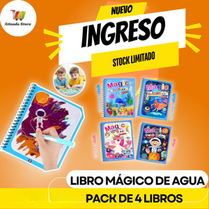 LIBRO MAGICO DE AGUA PRO ( PACK 4 LIBROS )