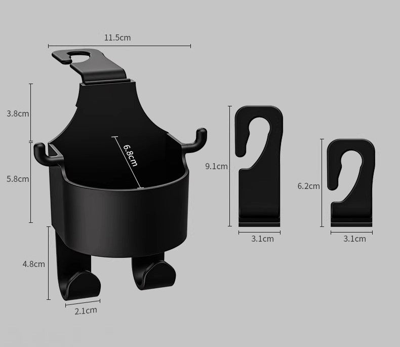 PACK DE 4 PORTA VASOS PARA AUTO