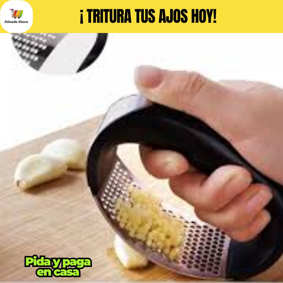 TRITURADOR DE AJO PREMIUN EN ACERO INOXIDABLE